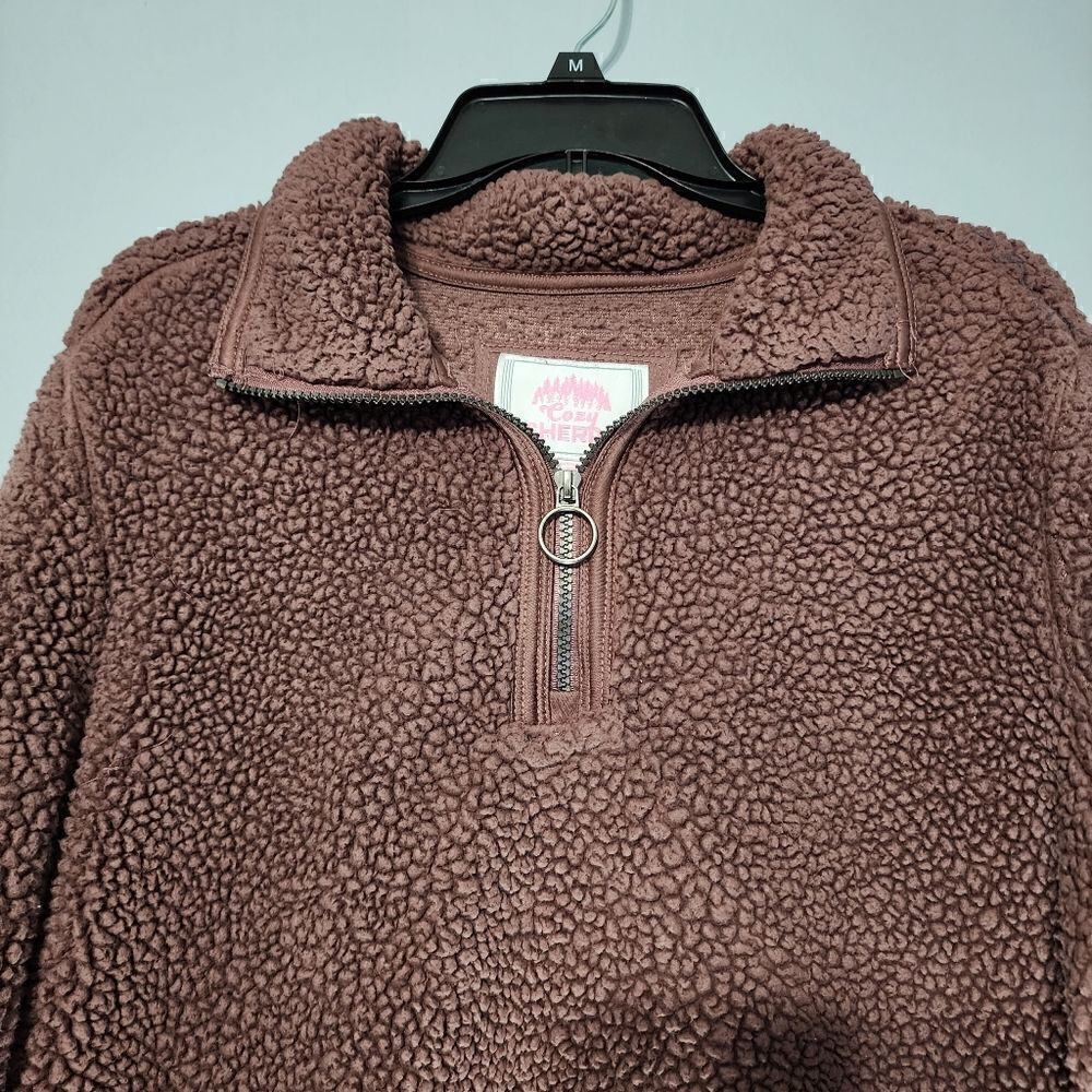 Cozy Sherpa Quarter Zip Cozy Fleece Sherpa Pullover - Picture 9 of 9